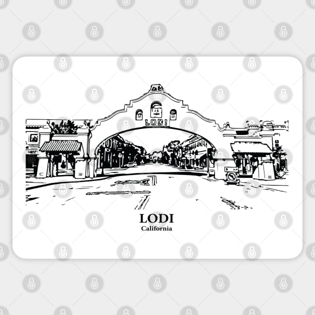 Lodi - California Sticker by Lakeric